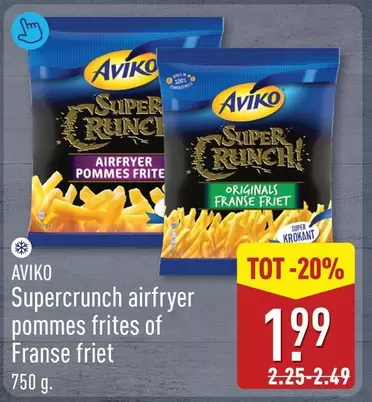 Supercrunch airfryer pommes frites of Franse friet