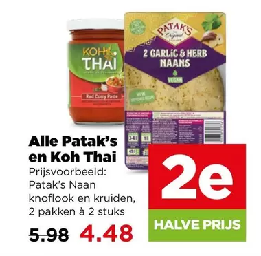 RED - Patak's Naan knoflook en kruiden