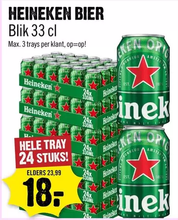 Heineken - BIER Blik 33 cl