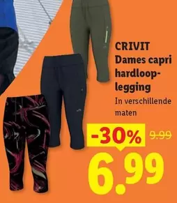 Capri - Dames capri hardloop-legging