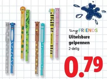 Uitwisbare gelpennen