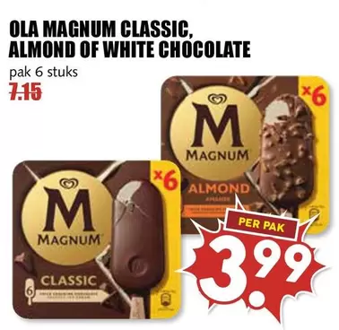 Magnum - MAGNUM CLASSIC, ALMOND OF WHITE CHOCOLATE