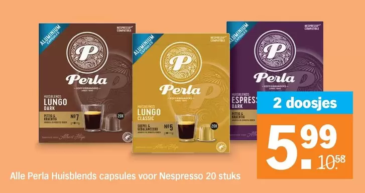 Nespresso - Perla Huisblends capsules