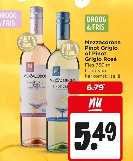 De - Pinot Grigio of Pinot Grigio Rosé