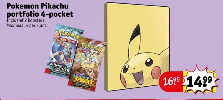 Pokemon -  Pikachu portfolio 4-pocket