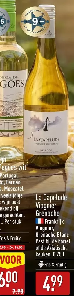 De - La Capelude Viognier Grenache