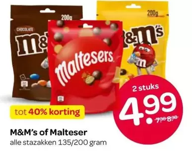 M&M's -  of Malteser