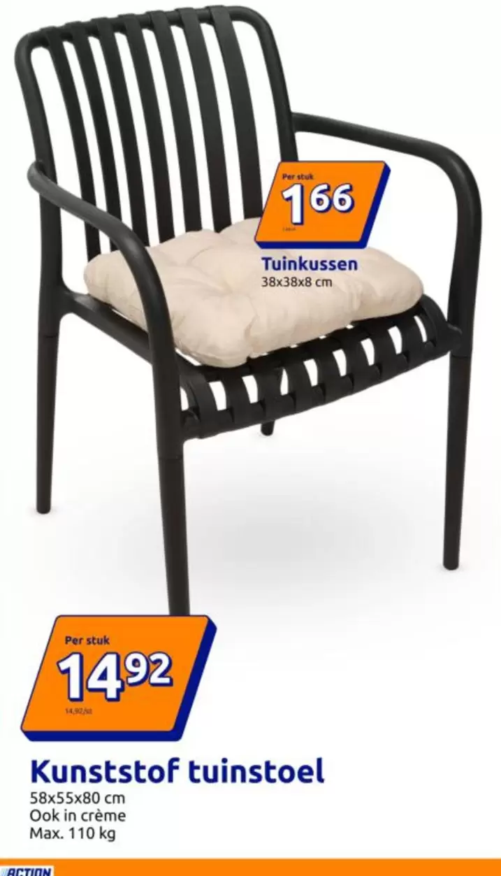 max - Kunststof tuinstoel