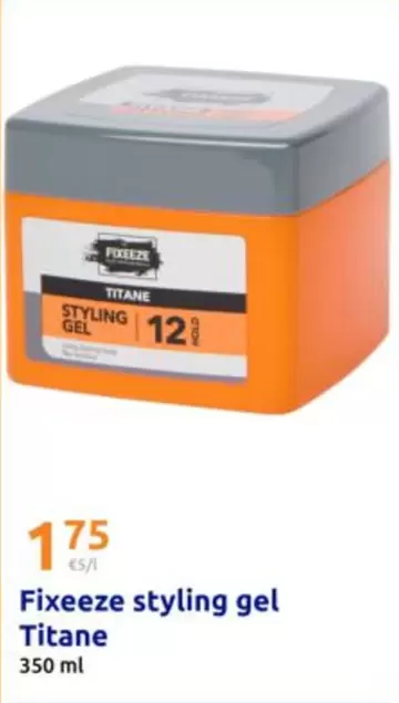 Fixeeze styling gel Titane