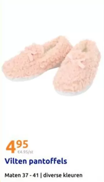 Vilten pantoffels