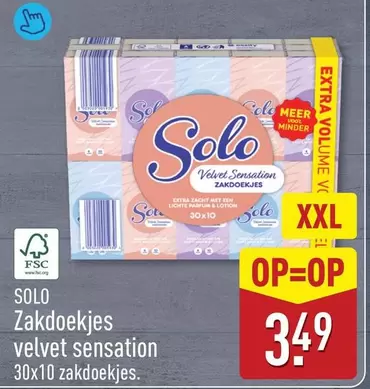 Velvet - Zakdoekjes velvet sensation