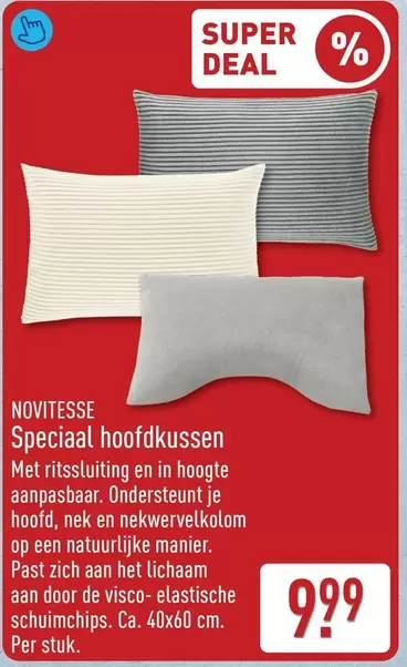 De - Speciaal hoofdkussen