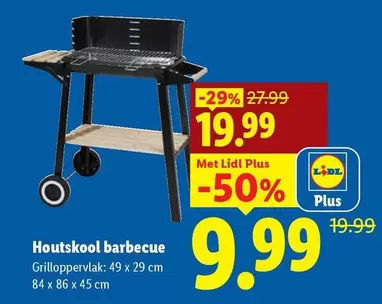 Houtskool barbecue