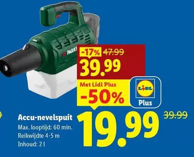 max - Accu-nevelspuit