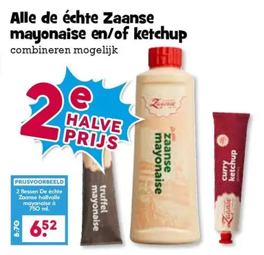 De - Zaanse mayonnaise en/of ketchup