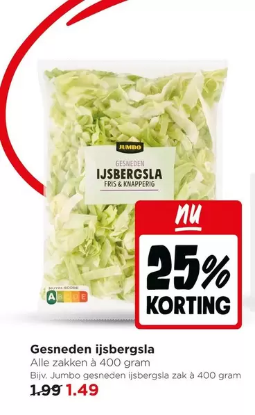 Jumbo - Gesneden ijsbergsla