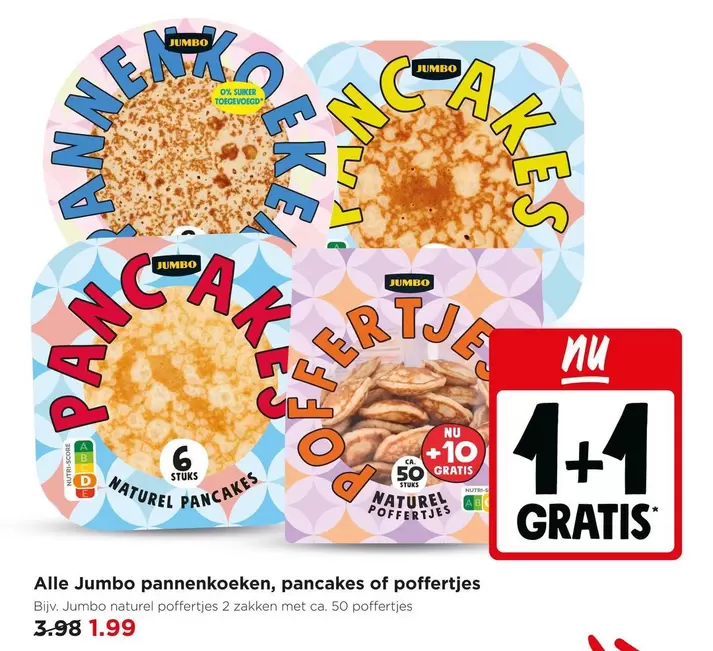 Jumbo - Pannenkoeken, pancakes of poffertjes