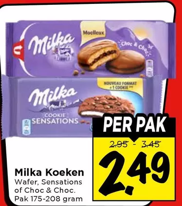 Milka -  Koeken Wafer, Sensations of Choc & Choc