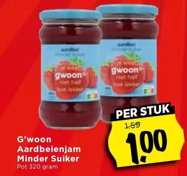 Aardbeienjam Minder Suiker