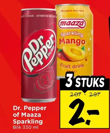 Pepper - Dr.  or Maaza Sparkling