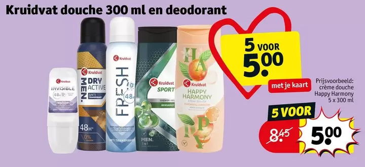 Happy - Kruidvat douche 300 ml en deodorant