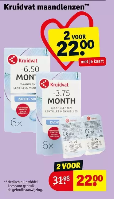 De - Kruidvat maandlenzen