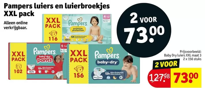 Pampers - luiers en luierbroekjes XXL pack