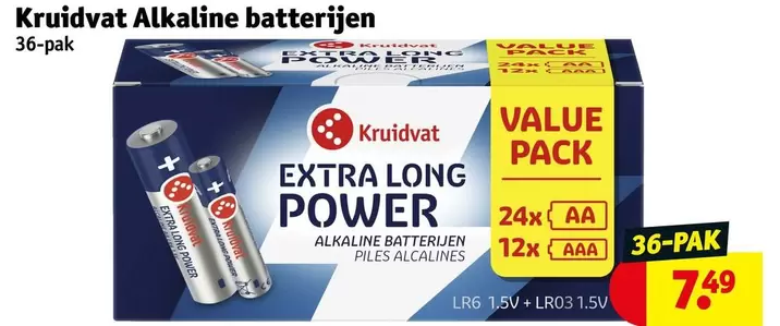 extra - Kruidvat Alkaline batterijen