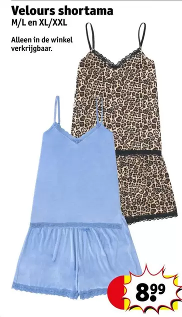 De - Velours shortama
