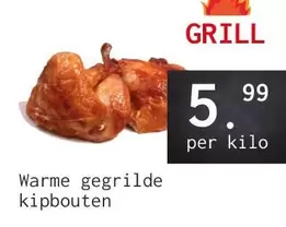 Warm gegrilde kipbouten