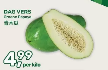 Groene Papaya