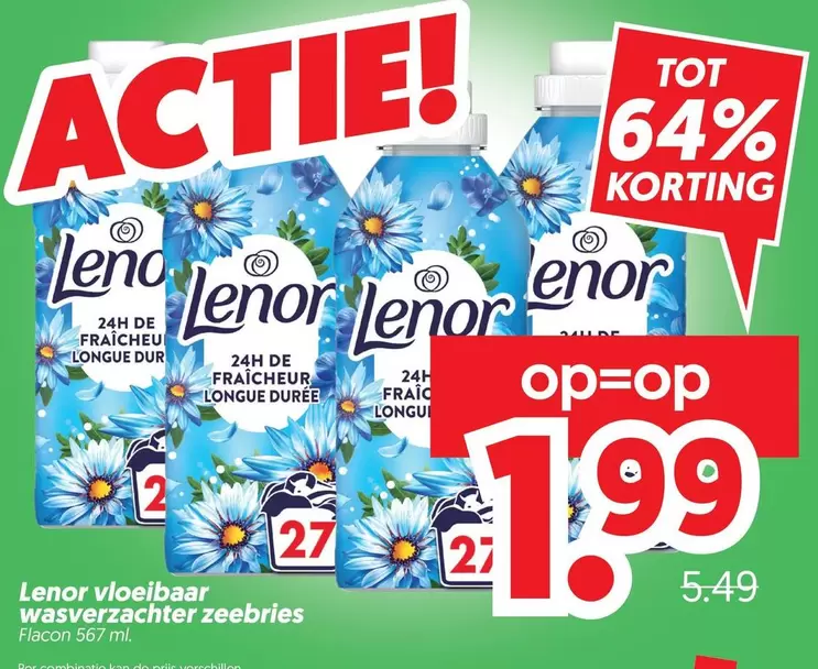 De - Lenor vloeibaar wasverzachter zeebries