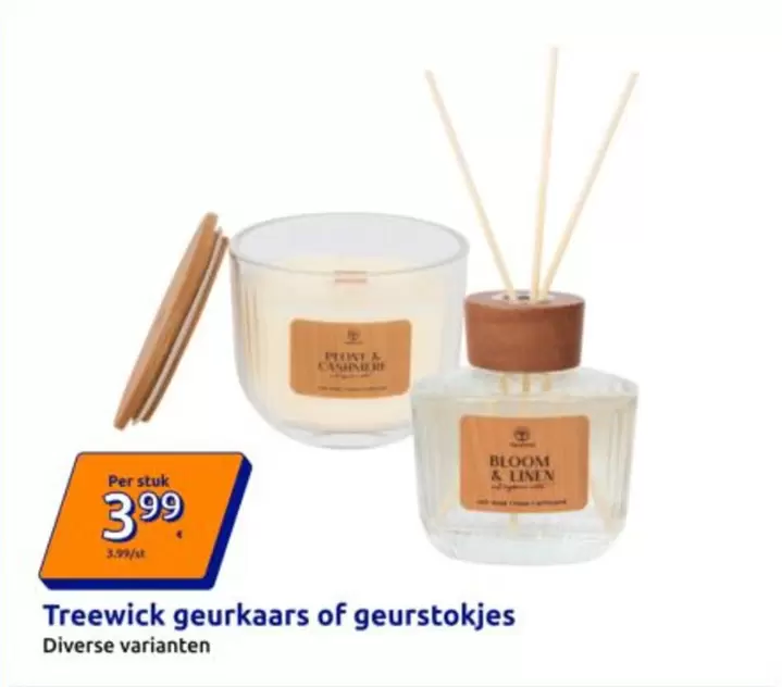 Treewick geurkaars of geurstokjes