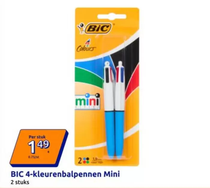 BIC - 4-kleurenbalpennen Mini