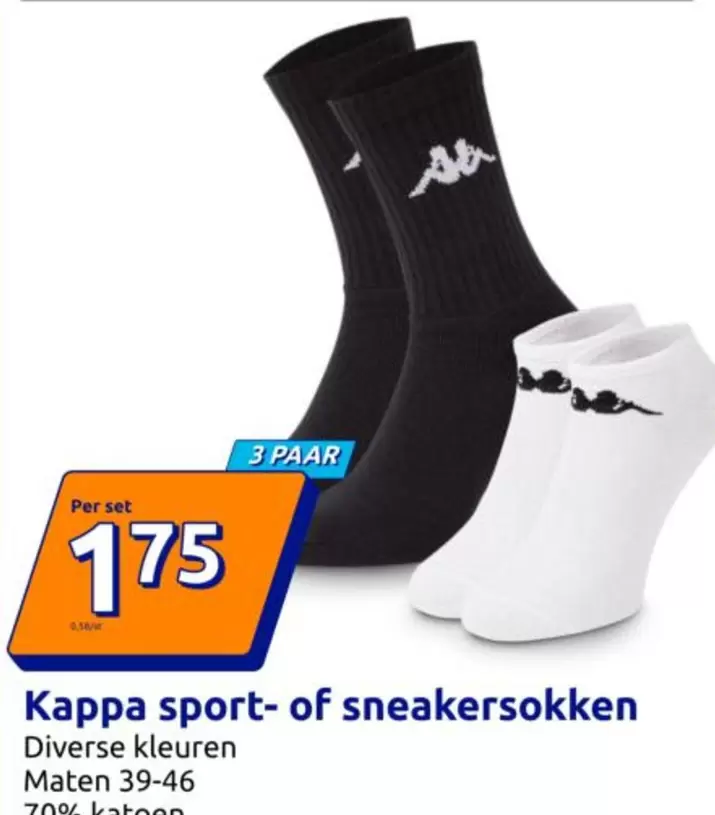 Kappa - sport- of sneakersokken