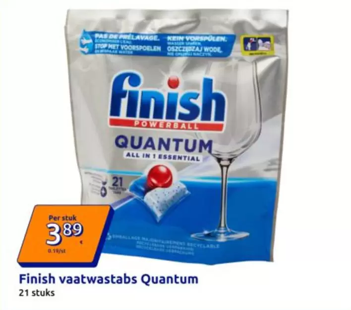 Finish - vaatwastabs Quantum