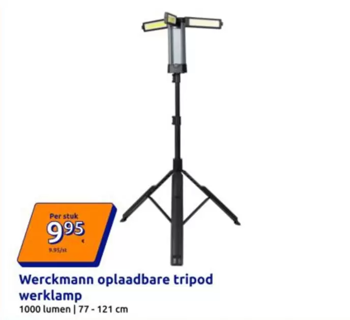 oplaadbare tripood werkLlamp