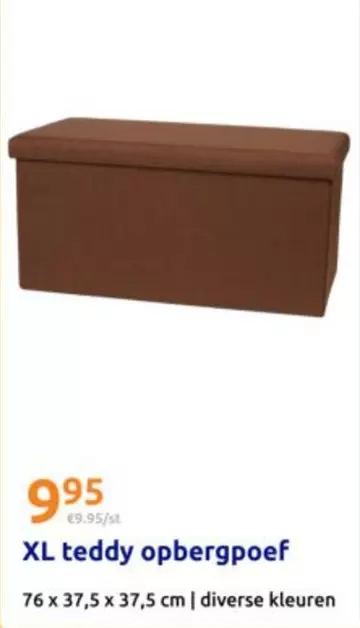 XL teddy opbergpoef