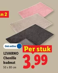 Chenille badmat
