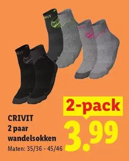 2 paar wandelsokken