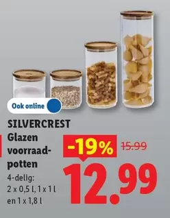 Glazen voorraadpotten