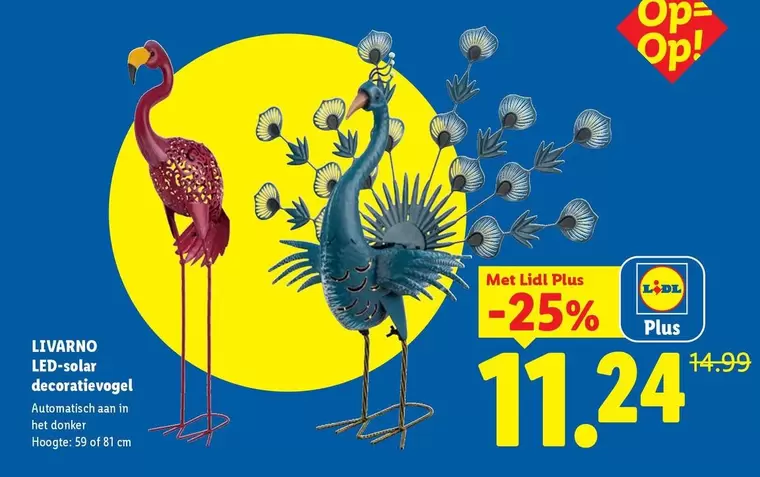 LED-solar decoratieve vogel