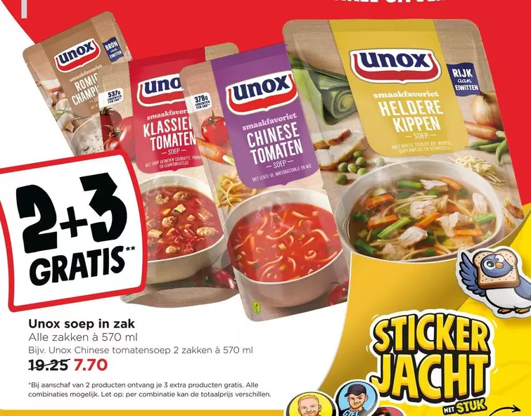 uno - Unox soep in zak
