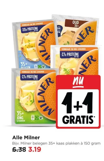 Milner kaas plakken