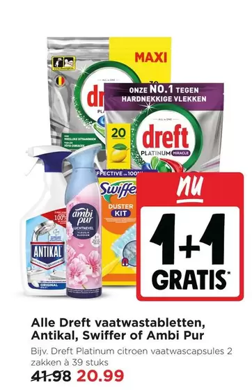Swiffer - vaatwastabletten, Antikal, of Ambi Pur