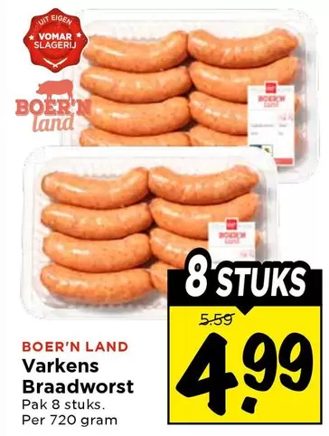 Varkens Braadworst
