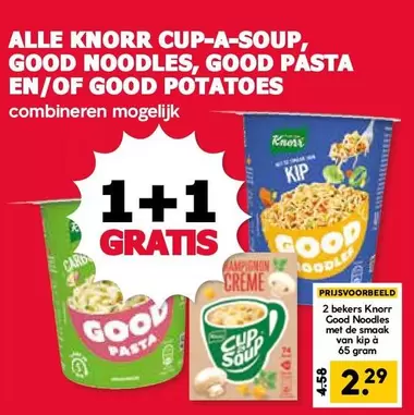 Knorr - CUP-A-SOUP, GOOD NOODLES, GOOD PASTA EN/OF GOOD POTATOES