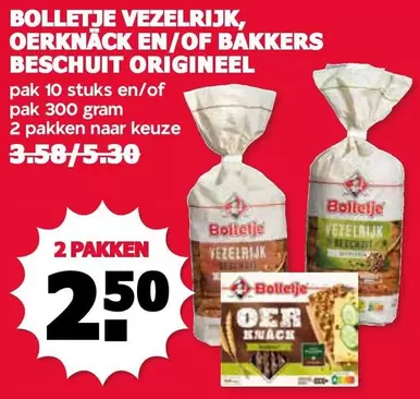 BOLLETJE VEZELRIJK, OERKNA
CK EN/OF BAKKERS BESCHUIT ORIGINEEL
