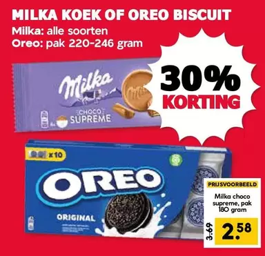 Milka - KOEK OF OREO BISCUIT