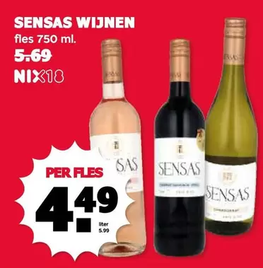 SAS - WIJNEN fles 750 ml.